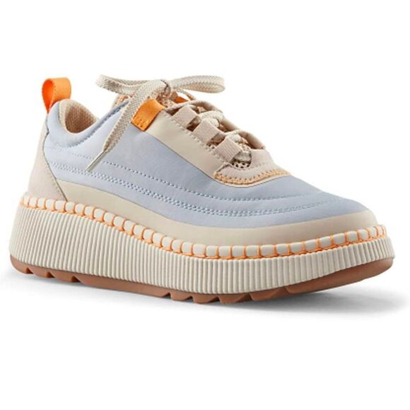 Cougar Shoes - Cougar Sayah fog blue & beige waterproof nylon & suede platform sneakers 7